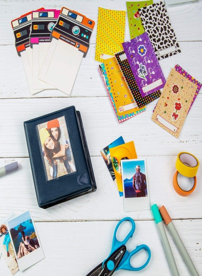 زنك ألبوم صور Zink 2x3، ألبوم صور صغير بـ 64 جيبًا مع غطاء نافذة شفاف لورق الصور ZINK Zero Ink مقاس 2x3 بوصة، متوافق مع صور Kodak وLifeprint وPolaroid وHP وCanon وFujifilm مقاس 2x3 بوصة، أسود - Image 5